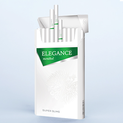 The SS Elegance menthol cigarette box