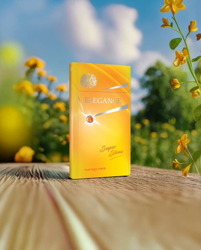 Spring days call for something fresh.
Mango Mint by Elegance brings a cool twist to every sunny moment.

Tobacco products contain nicotine, a highly addictive substance that can lead to dependence, making it challenging to quit. Intended for adult use only.

بہار کے دنوں کے لیے کچھ تازگی چاہیے؟
ایلیگینس مینگو مِنٹ ہر لمحے کو ٹھنڈا اور خاص بنا دیتا ہے۔

تمباکو کی مصنوعات میں نیکوٹین شامل ہوتی ہے، جو ایک انتہائی نشہ آور مادہ ہے اور انحصار کا باعث بن سکتی ہے، جس سے چھٹکارا پانا مشکل ہو سکتا ہے۔ صرف بالغوں کے استعمال کے لیے مخصوص ہے

#Elegance #UnforgettableElegance #Elegancemoments #WorklwithElegance
